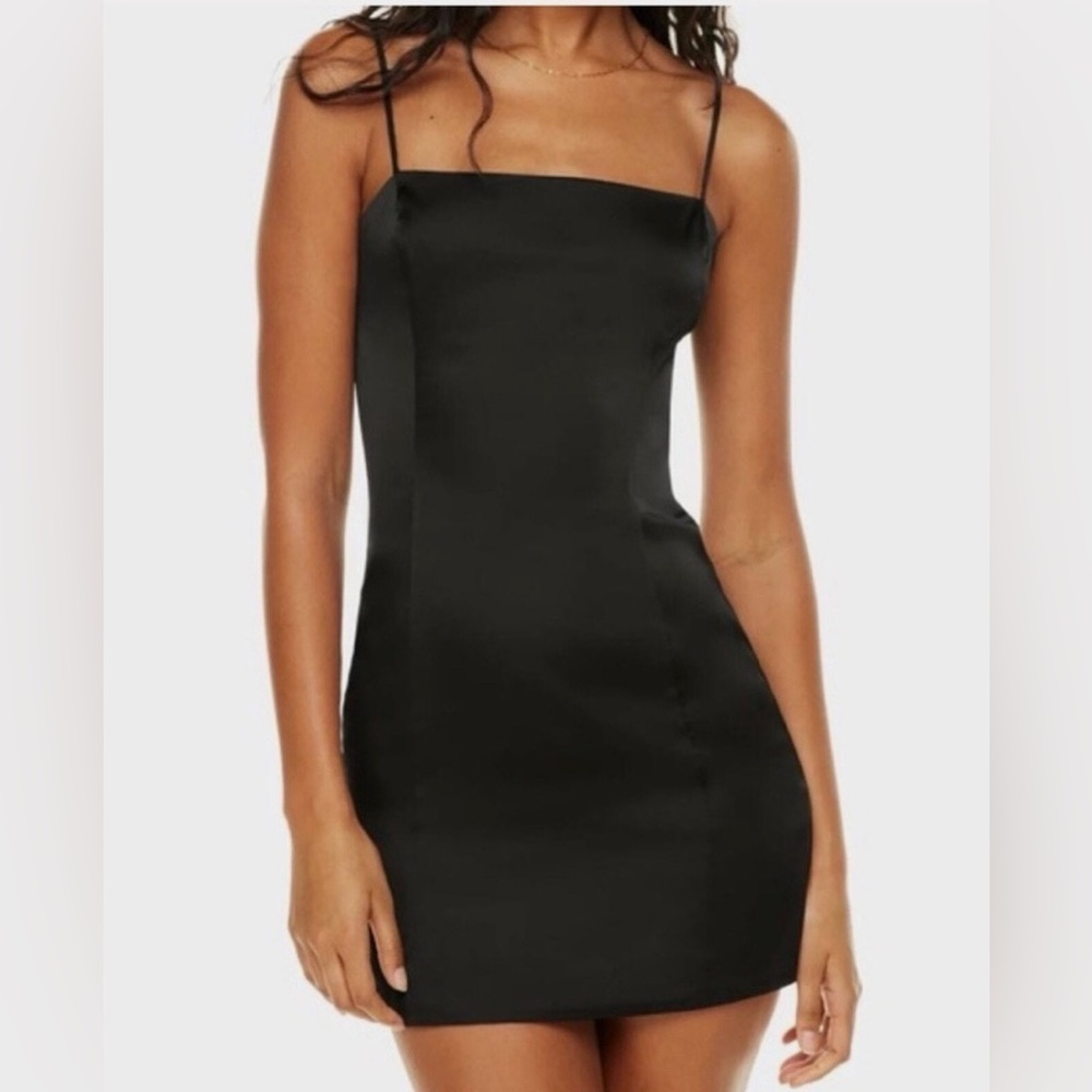 Aritzia Sunday Best Black Shimmer Mini Dress - Black